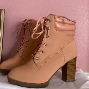 Pink Booties/ Combat Boots